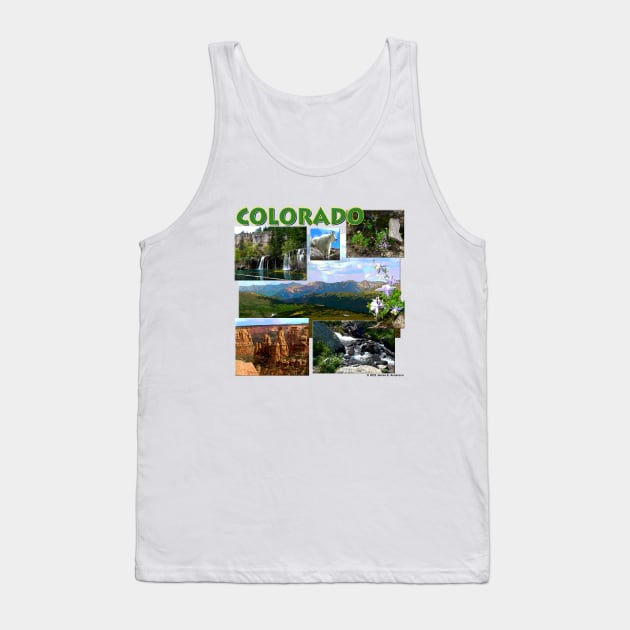 Colorado Collage Tank Top by JEAndersonArt